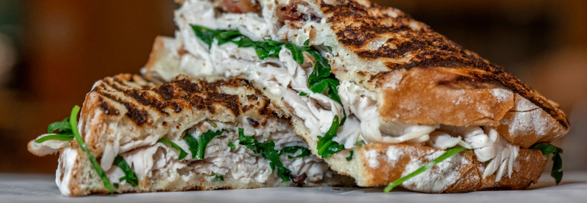 Turkey melt sandwich