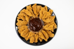 Tender Platter Comes with your choice of up to 3 different dipping sauces: Ranch, honey mustard, BBQ, Bang Bang, Buffalo  Serves 10 | $32.99 Serves 20 | $47.99 Serves 30 | $59.99