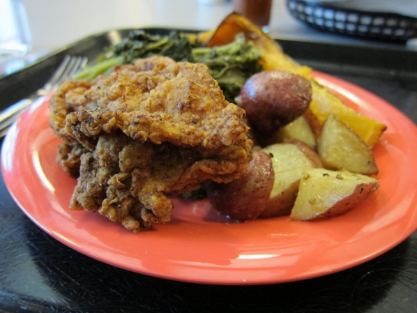 Plate of all local food from Carolina Chowdown