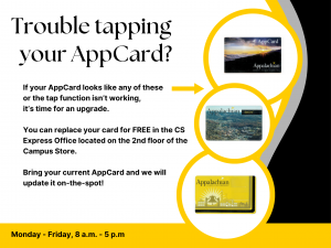 Visit the CS Express Office to update an old student ID card
