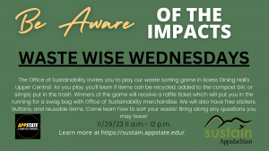 Waste Wise Wednesdays with Sustainability